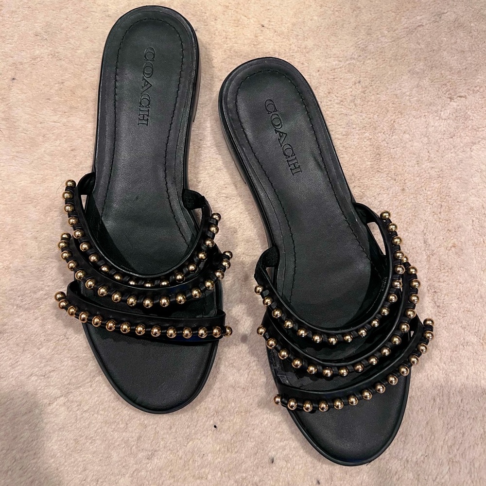 Coach Sandals in Black - Size 7.5